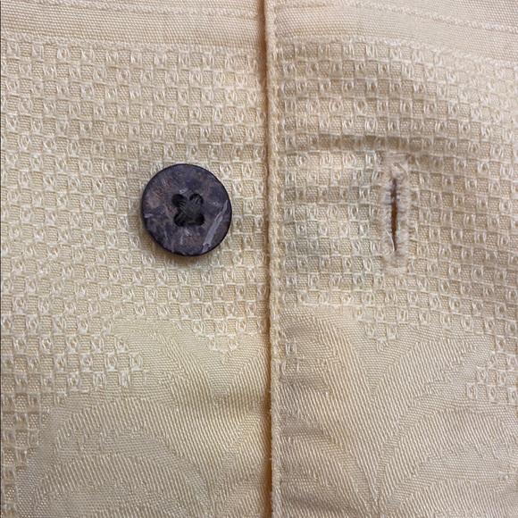 Caribbean Yellow Casual Button Down Shirt - Picture 7 of 7